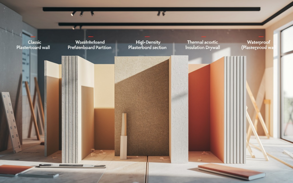 Quels sont les différents types de cloisons en plaques de plâtre proposés à Clermont-Ferrand