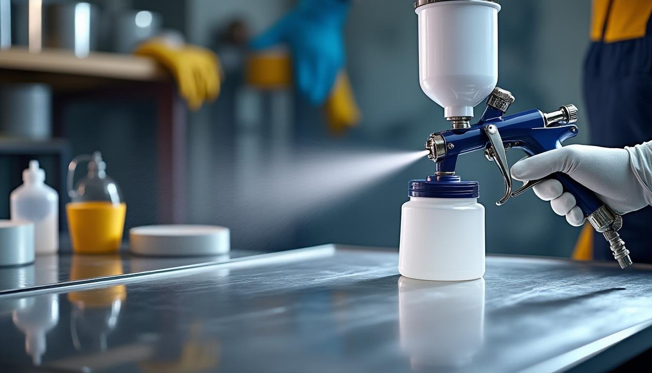 découvrez comment choisir les meilleurs adjuvants pour peinture au pistolet afin d'obtenir une fluidité de projection optimale et un fini parfait.