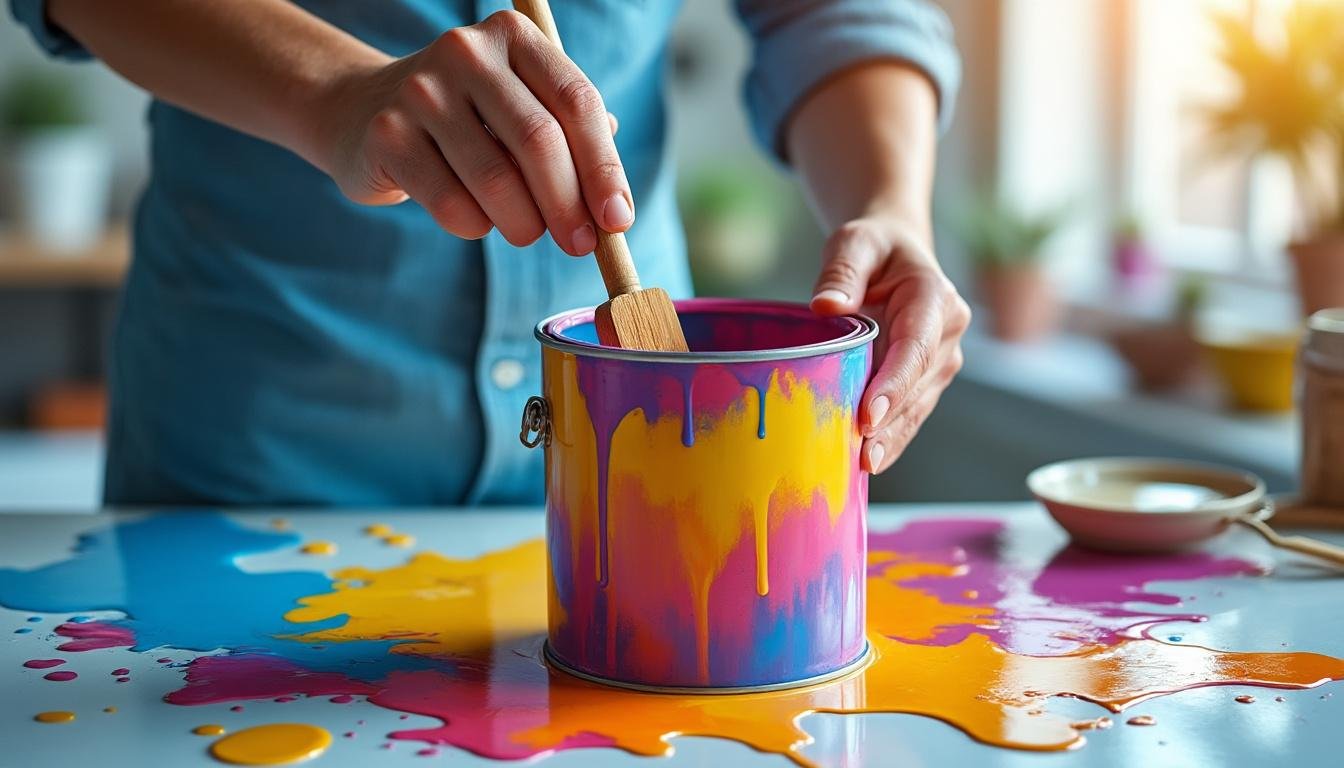 découvrez comment utiliser un agitateur manuel pour mélanger la peinture efficacement et obtenir un résultat professionnel sans avoir besoin d'outils électriques.