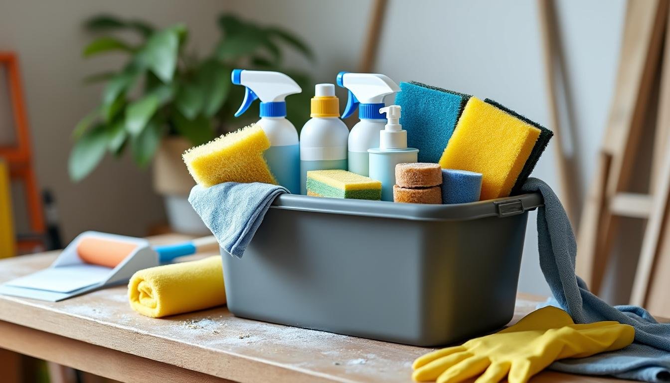 découvrez comment un bac de nettoyage facilite l'organisation et l'efficacité du nettoyage après vos travaux, pour un espace propre et bien rangé.