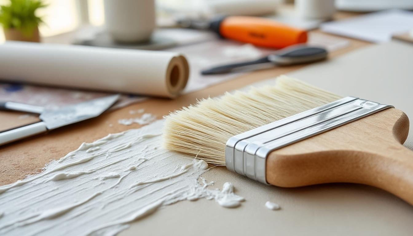 découvrez notre brosse à encoller, l'outil indispensable pour appliquer colles, papiers peints et toiles de verre avec précision et facilité, pour un résultat professionnel.