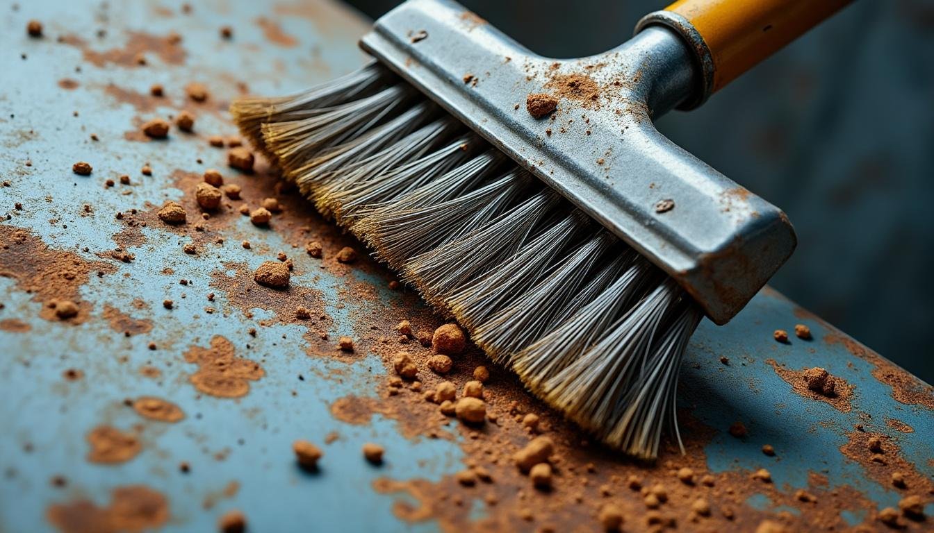 découvrez notre brosse métallique efficace pour décaper peinture, rouille et résidus tenaces, idéale pour restaurer vos surfaces avec rapidité et qualité.