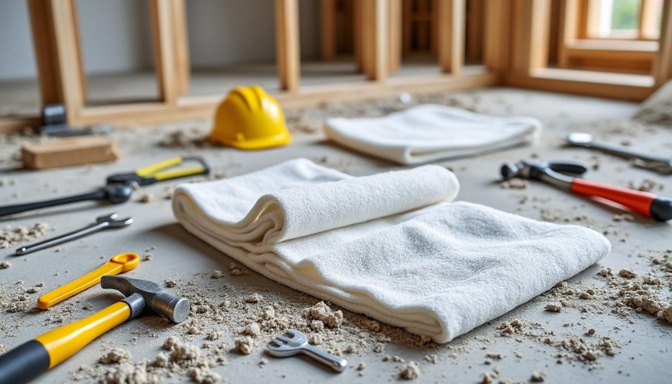 découvrez comment les chiffons microfibres assurent un entretien final impeccable pour un chantier parfaitement propre et sans traces.