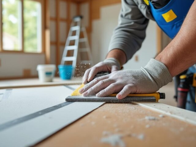 Combien de temps pour poncer les bandes de placo