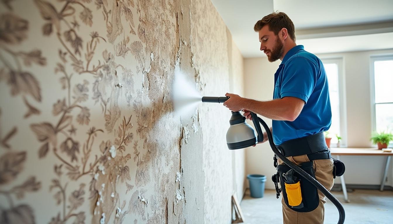 découvrez comment utiliser une décolleuse à papier peint pour retirer rapidement et facilement un vieux papier peint, sans abîmer vos murs.