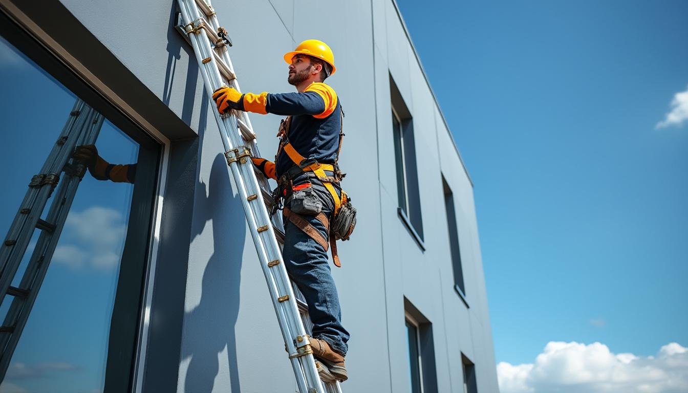 découvrez notre échelle télescopique idéale pour travailler en hauteur en toute sécurité. facile à transporter et ajustable, elle garantit stabilité et confort pour tous vos projets.