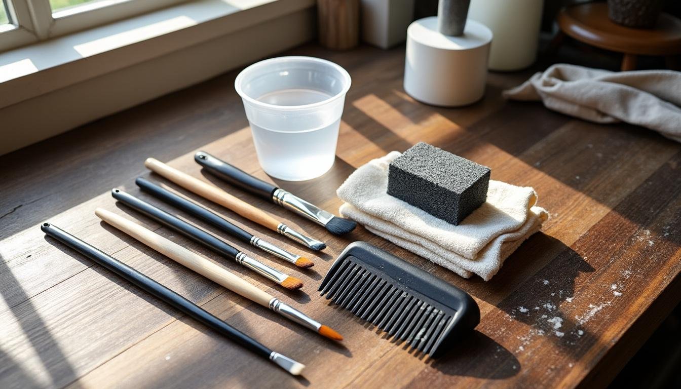 découvrez notre nettoyant pour pinceaux, conçu pour prolonger la vie de vos outils de peinture en les nettoyant en profondeur et en préservant leurs fibres.