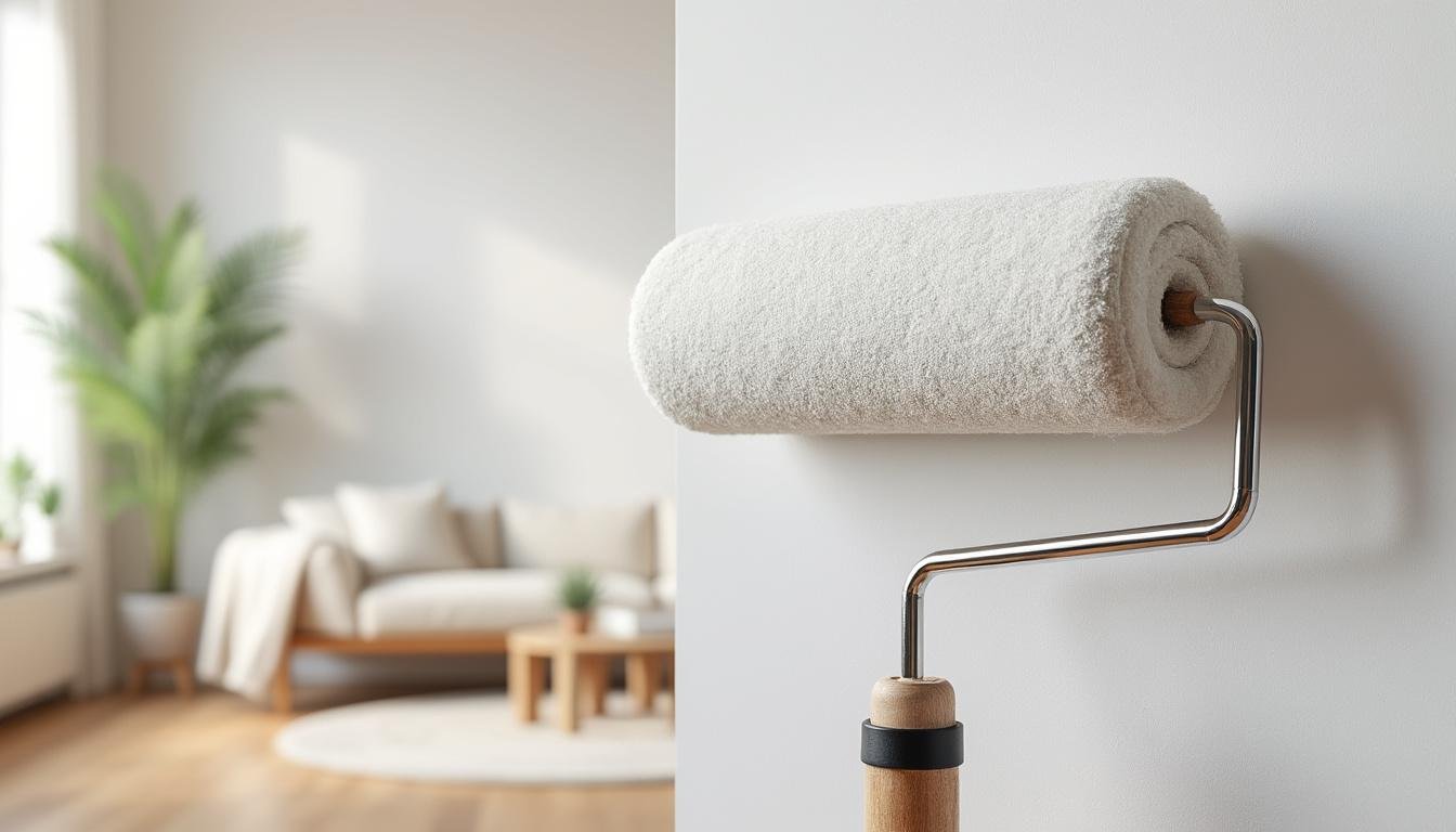 découvrez le rouleau à poil moyen, le choix parfait pour peindre efficacement la plupart des murs intérieurs avec un rendu lisse et uniforme.