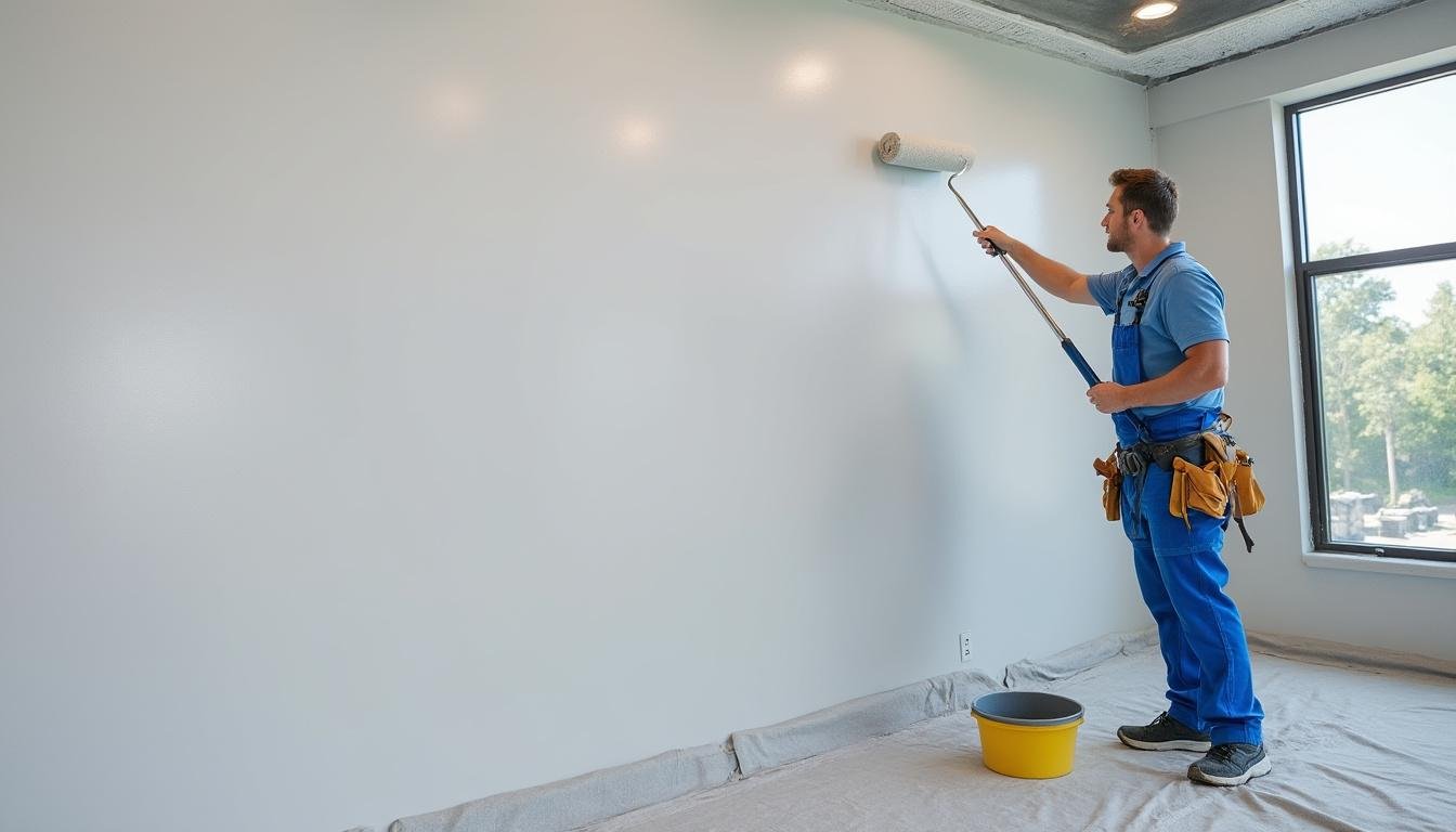 découvrez notre rouleau spécial plafonds conçu pour couvrir rapidement et efficacement les grandes surfaces, vous permettant de gagner un temps précieux lors de vos travaux de peinture.