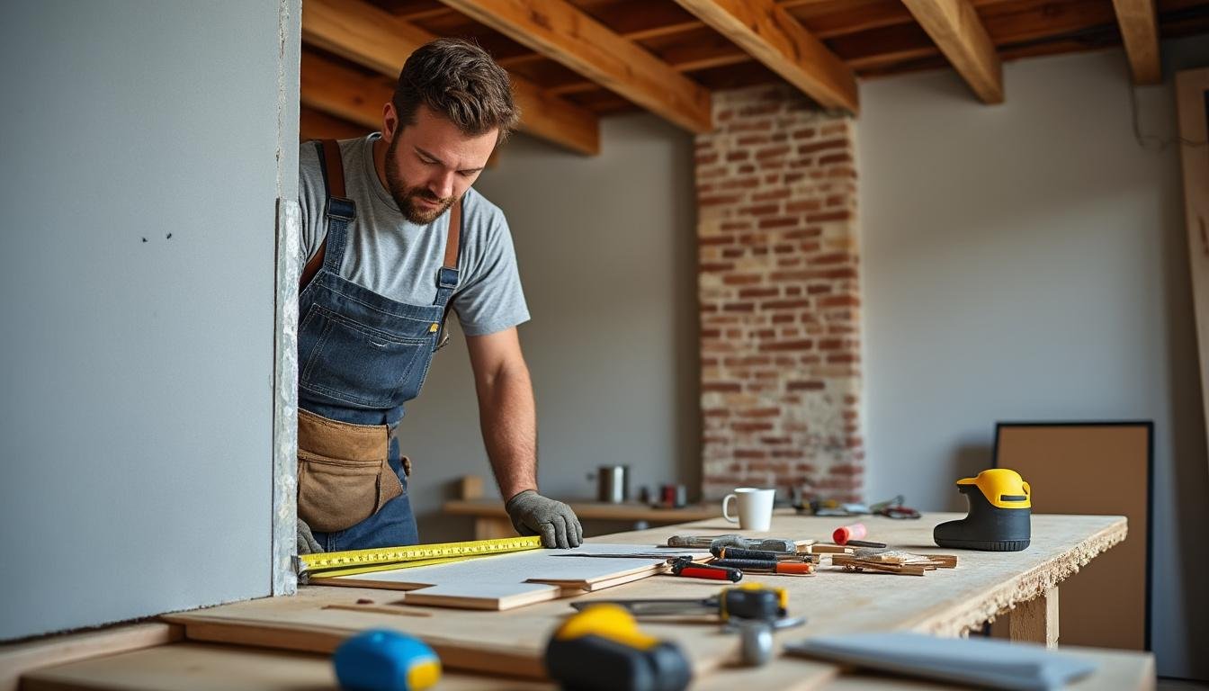 découvrez comment choisir l'épaisseur idéale de placo pour un mur de séparation dans un appartement ancien afin d'assurer isolation et solidité.