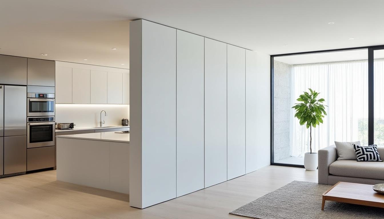 découvrez comment une cloison en placo entre cuisine et salon améliore l'isolation contre les odeurs et le bruit pour un intérieur plus confortable.