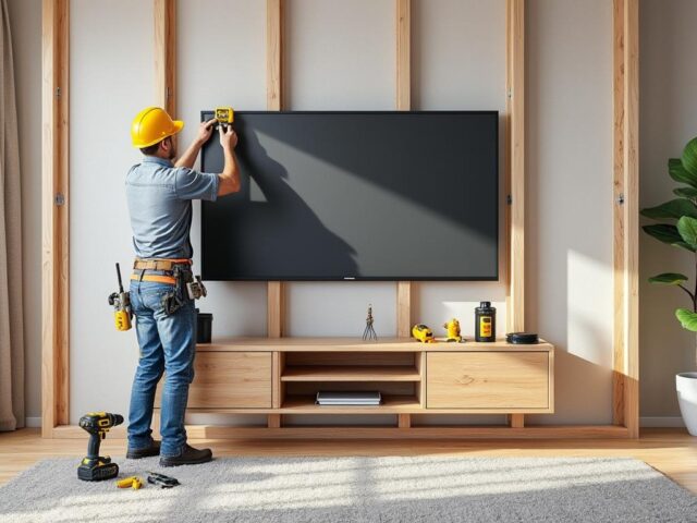 Comment renforcer une cloison placo pour suspendre une TV 85 pouces