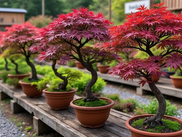 Commandez en ligne vos érables du Japon greffés dans notre pépinière experte