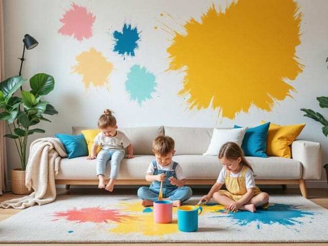 Peinture lessivable dans maison avec enfants : comparatif réel
