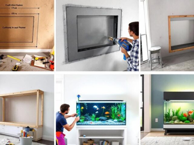 Créer un aquarium encastrable dans un mur : guide étape par étape