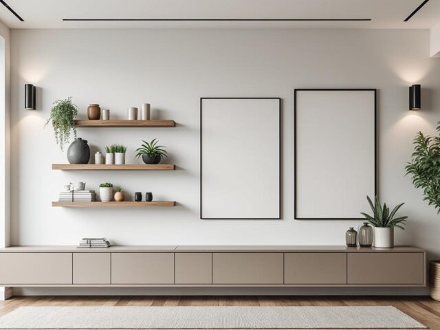 Décoration murale pour mur très long sans fenêtres