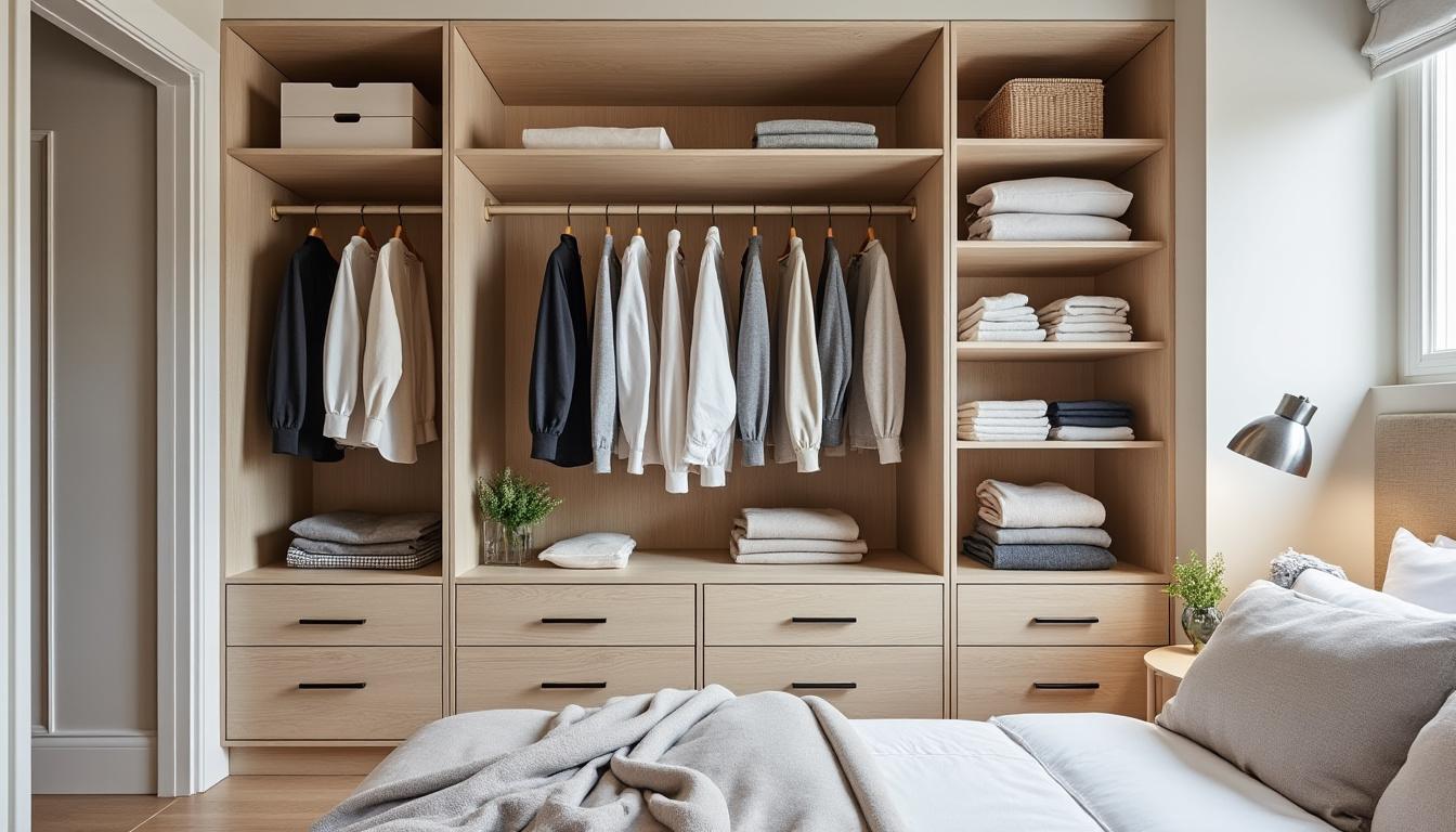découvrez comment aménager un petit dressing fonctionnel et esthétique dans une alcôve existante pour optimiser votre espace de rangement avec style.