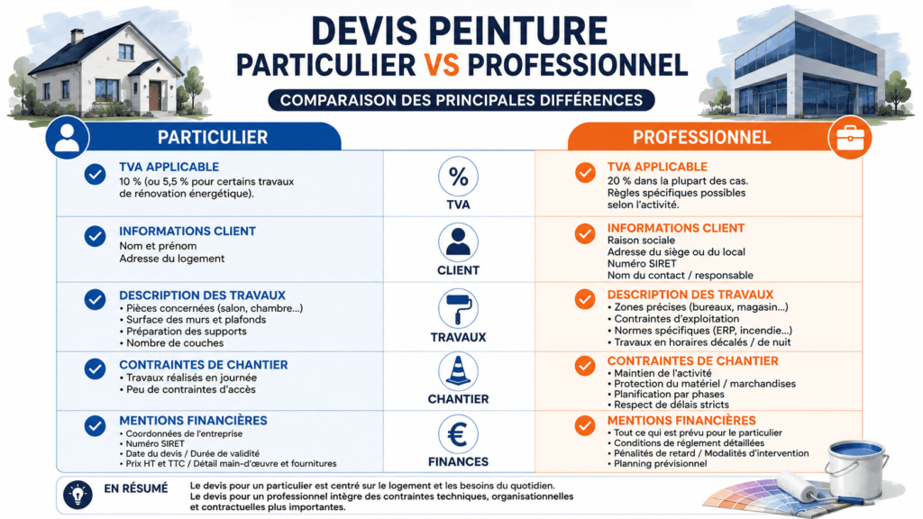 Exemple de devis peinture pour une maison