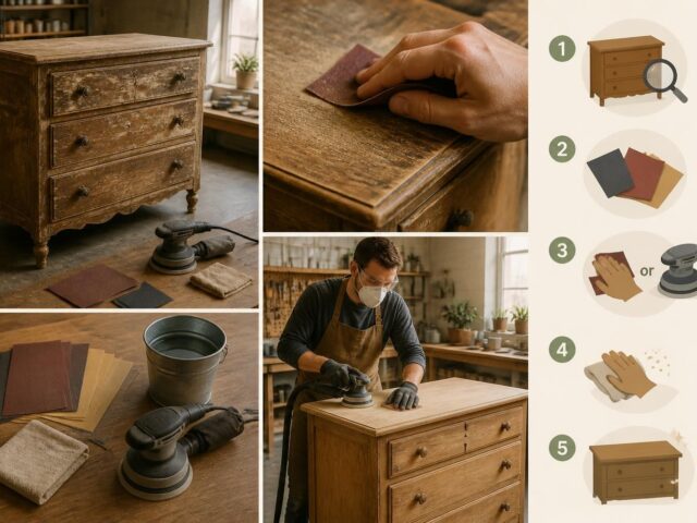 Comment sabler un meuble avant rénovation ?