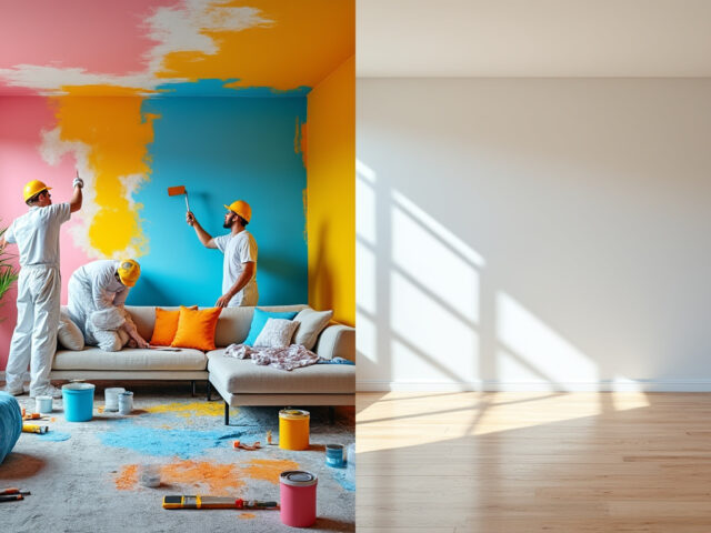 Travaux peinture occupé vs logement vide