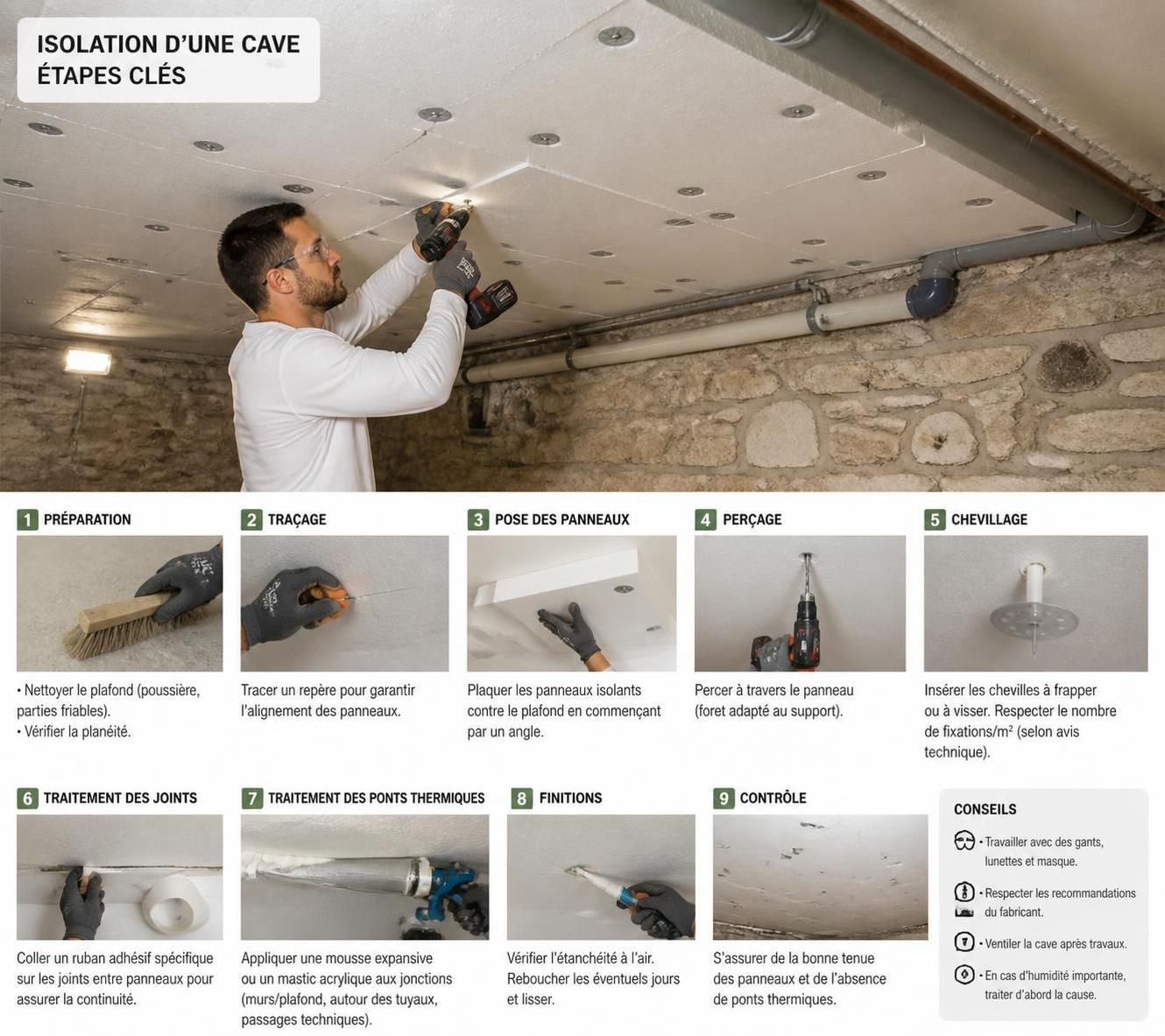 découvrez les méthodes efficaces pour isoler un plafond de cave afin d'améliorer le confort thermique et réduire les pertes d'énergie dans votre habitation.
