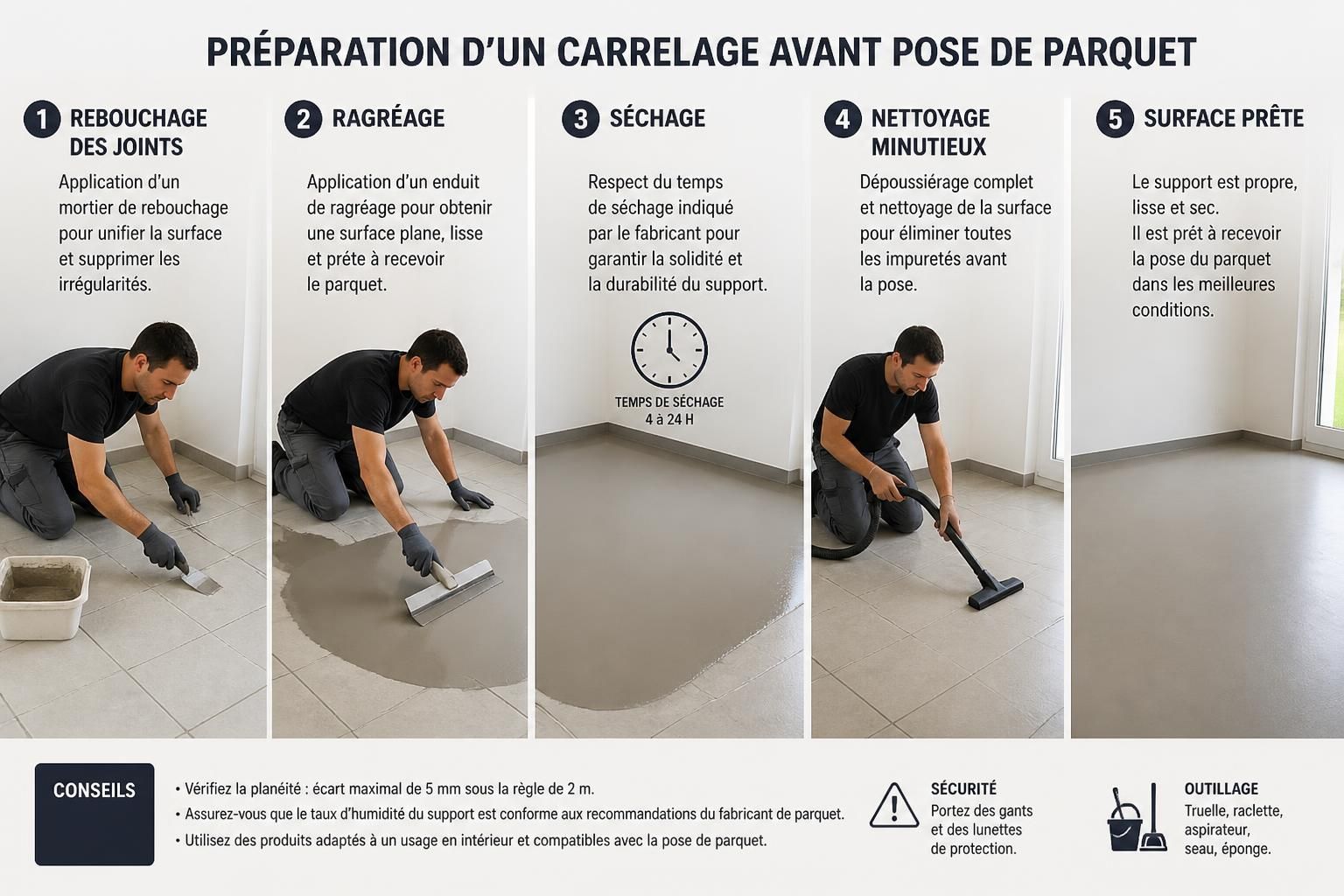 découvrez si poser un parquet sur du carrelage est possible, les étapes à suivre et les précautions à prendre pour réussir votre installation.