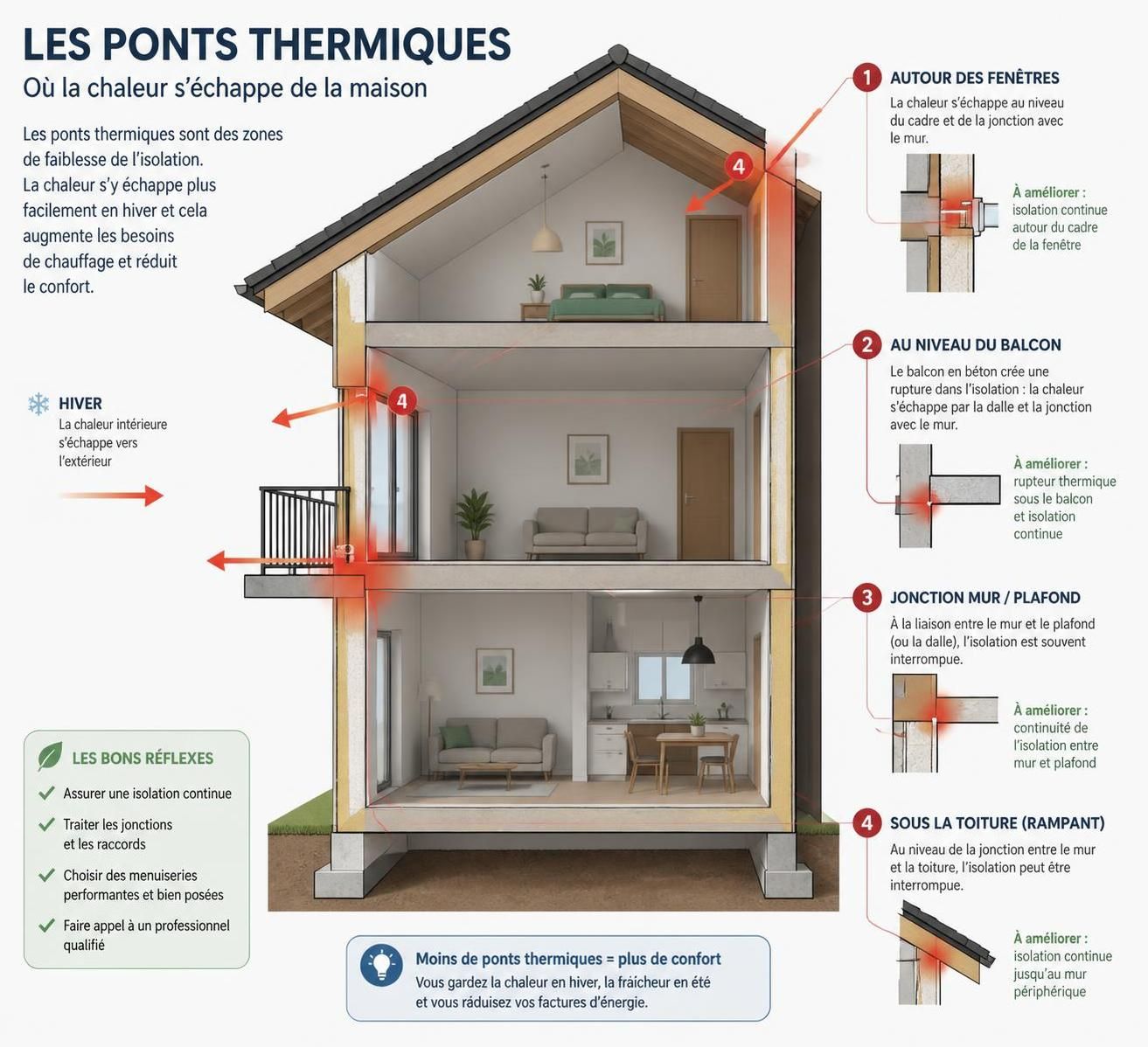 découvrez des méthodes efficaces et durables pour supprimer un pont thermique, améliorer l'isolation de votre logement et réduire vos pertes énergétiques.