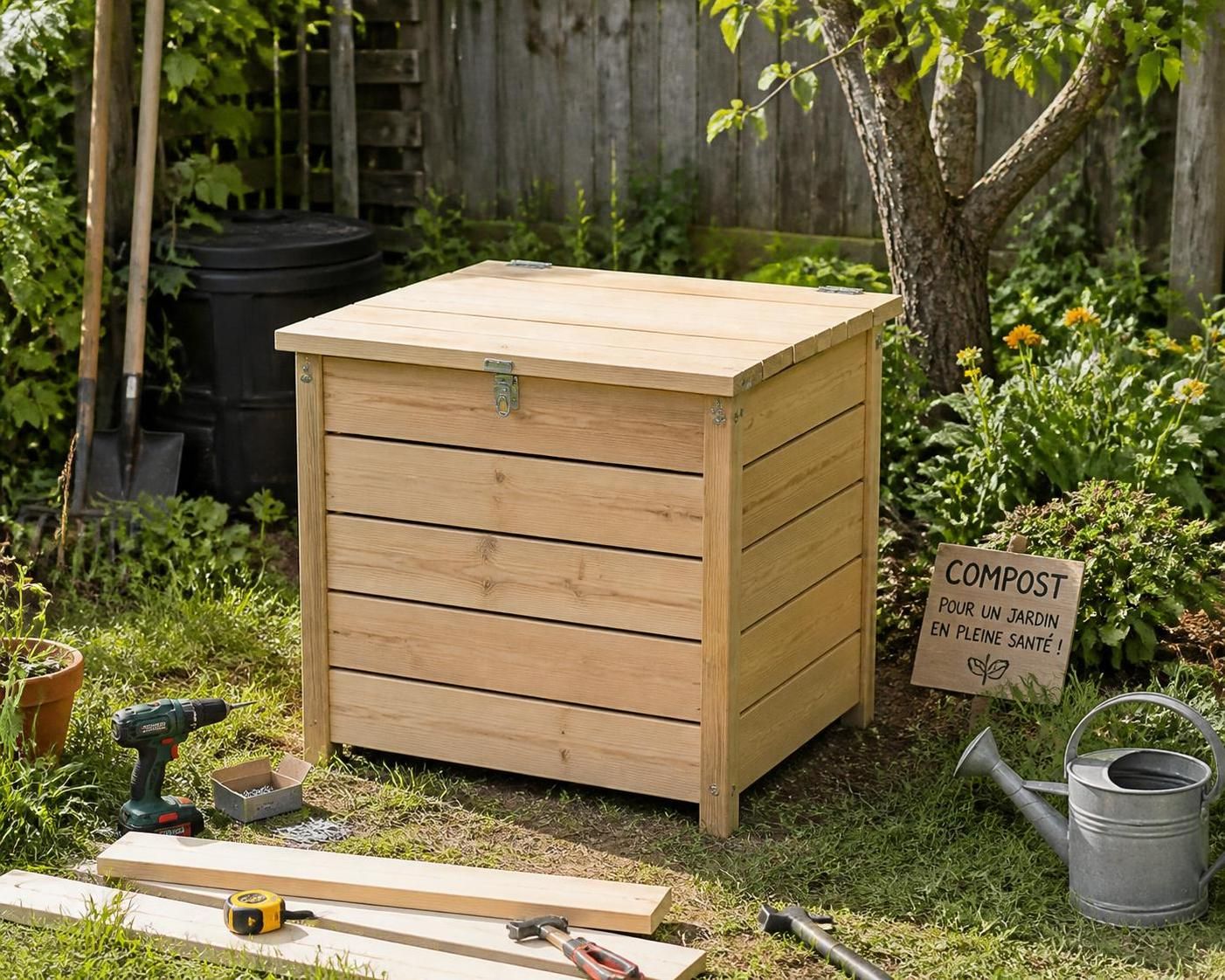 découvrez comment construire un composteur en bois facilement grâce à notre guide étape par étape, pour recycler vos déchets organiques et enrichir votre jardin naturellement.