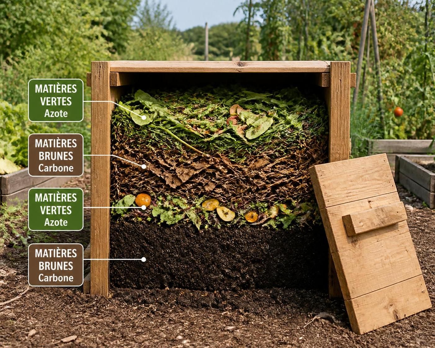 découvrez comment construire facilement un composteur en bois grâce à notre guide étape par étape, idéal pour recycler vos déchets organiques et enrichir votre jardin.
