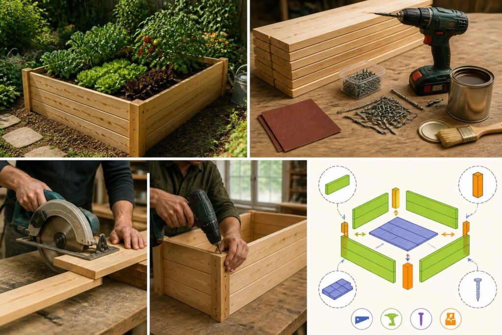 découvrez étape par étape comment fabriquer un bac potager en bois solide et esthétique pour cultiver vos légumes et plantes aromatiques facilement chez vous.